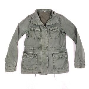 Ecote Utility Field Jacket M Olive Green Anorak Military Cargo Boho Urban